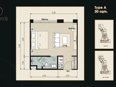 Studio apartment 