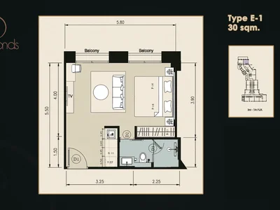 Studio apartment 